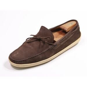Tods Brown Leather Boat Shoes Moccasin Men's US 11.5